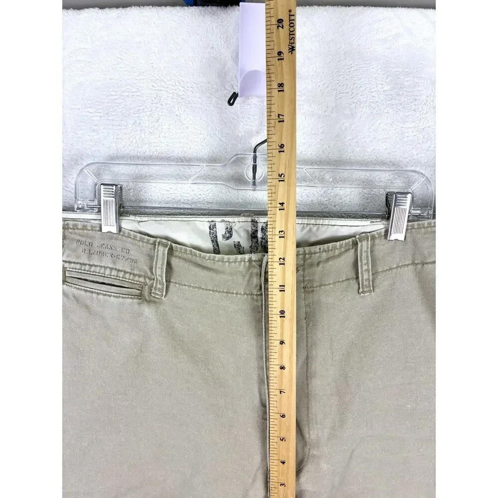 VTG Polo Jeans Co Ralph Lauren Field Pants Mens 38x30 RL 67 Military Baggy Y2K